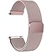 7 Colors for Quick Release Watch Strap, Fullmosa Magnetic Closure Stainless Steel Watch Band Replacement Strap for 18mm Rose Pink