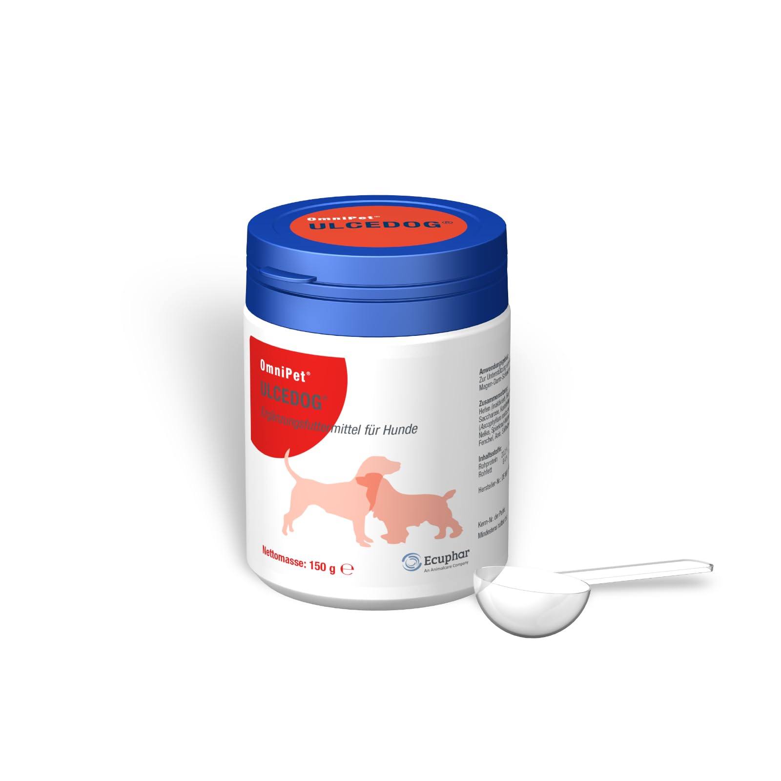 Ecuphar OmniPet Ulcedog | 150 g | Complementary Food for Dogs | to Support The Stomach & Intestinal Mucosa | with Herbal Hydrocolloids | Natural Protection