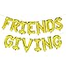 Friendsgiving Decorations Friendsgiving Balloon Banner | Thanksgiving Friends Party Decoration | Gold, 16inch tall