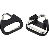 Leftfoto Stainless Steel Triangle Split Ring,Camera Strap Hook Lug Ring, with Plastic Cap,for Belt Hook Lanyard for Camera Shoulder Strap (2 pcs)