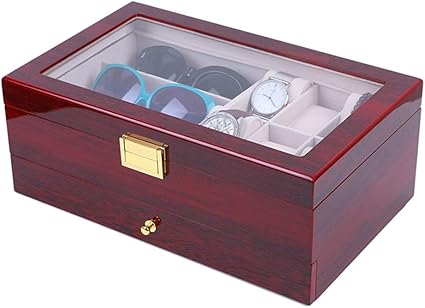 LIYANSNH Caja de Reloj de Doble Capa Pantalla 6 Caja de Caja ...