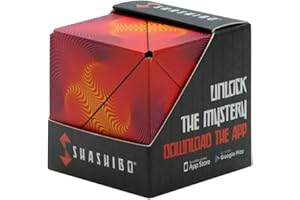 SHASHIBO Shape Shifting Box - Award-Winning, Patented Fidget Box w/ 36 Rare Earth Magnets - Extraordinary 3D Magic Cube – Fid