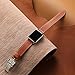 GEOTEL Premium Genuine Leather Replacement Watchband with Exquisite Deployment Buckle for Apple Watch Series 2 Series 1 Apple Watch Sport Apple Watch Edition and All Other Version(42mm Brown)