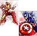 DIY 5D Diamond Painting Kits for Adults Full Drill, Diamond Arts Craft for Home Wall Decor, Paintings Pictures Art Kits Captain America and Iron Man 30x40centimeter