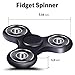 Fidget Hand Spinners [2 PACK] - Best Spinner for Anxiety, Stress, Boredom Relief - Prime Quality - Perfect for Kids, Fidgeters, Cube and Gift Giving (Black & Red)