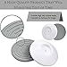 BabyBliss 4-Pack Baby Gate Wall Cups | High End Set of 2 Large + 2 Medium Wall Savers for Baby Gates | Top Wall Protectors for Child and Pet Protection + E-Book On Child Safety at Home