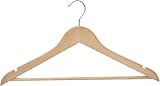 REQUISITE NEEDS Wooden Coat Hangers 20 Pack 360° Rotating Hook Non Slip Notches view 4