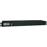 Tripp Lite Metered PDU, 20A, 12 Outlets (5-15/20R), 120V, L5-20P / 5-20P, 110-127V Input, 15 ft. Cord, 1U Rack-Mount Power, 2 Year Warranty (PDUMH20) Black