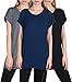 Free to Live 3 Pack Extra Long Tshirts for Women Tunic Tops for Leggings Short Sleeve Tee Shirts (XL, Black, Charcoal, Navy)