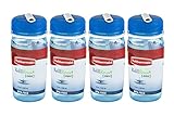 Rubbermaid Refill Reuse Mini Bottle, 14 oz, Blue (4 Pack)