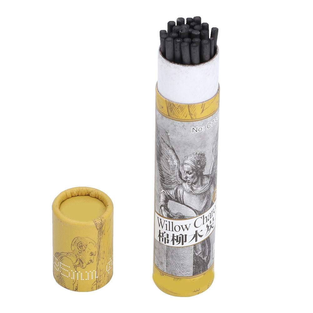 Artist Willow Vine Sketch Charcoal Sticks Sketch Charcoal Pencils25pcs Charcoal Sticks for Drawing(7330) Painting Tools
