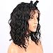 13x6 Lace Front Wigs Human Hair Wigs 9A Wet and Wavy Baby Hair Pre Plucked Glueless Lace Wigs Short Bob Wigs For Black Women (8 inch with 150% density)