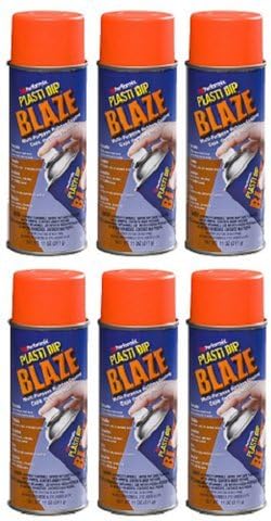 Performix Plasti Dip 11218 Blaze Orange Rubber Spray 6 PACK New