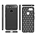 Vinve Google Pixel 3 Case, [Slim Thin] Carbon Fiber TPU Shock Absorption Anti-Scratches Flexible Soft Protective Case Cover for Google Pixel 3 (Black)