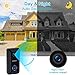 Video Doorbell WONGKUO Wireless Video Doorbell Camera 720P HD Security Smart WiFi Doorbells with Indoor Chime and 2 Rechargeable Batteries,Real-Time Video and Two-Way Talk,Night Vision