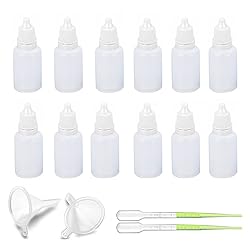 Burry Life Science 12PCS 15ML White Plastic Empty