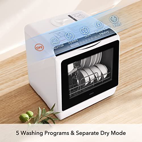 Countertop Dishwasher, HAVA Portable Dishwashers with 5 L Builtin