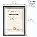Giftgarden Certificate Document Picture Frames A4 Diploma Holder Wall Tabletop Display, 2 Pack