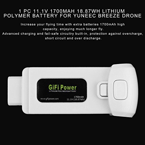 Otryad 1Pcs Upgraded 1700mAh Lithium Polymer