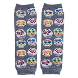 Huggalugs Boys or Girls Skulls Legwarmers