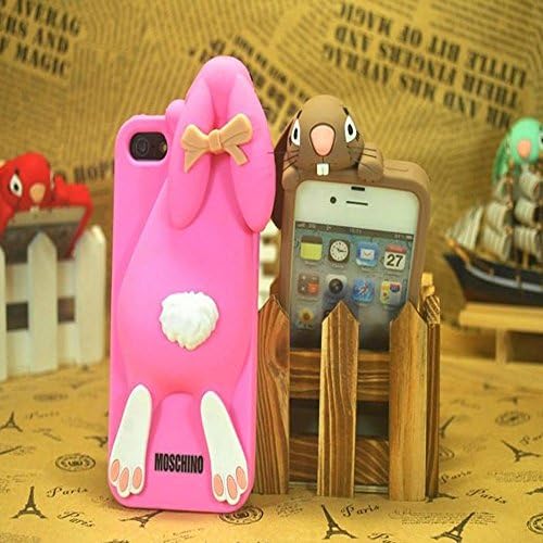 Go Crazzy Moschino Rabbit Soft Silicone Back Case Cover For Iphone 5 /Iphone 5S Multi-coloured