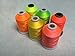 Sinbel Polyester Embroidery Thread 6 Neon Fluorescent Colors 1000Meters/1100Yards Per Spool for Brother Babylock Janome Singer Pfaff Husqvaran Bernina Machines