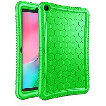 Fintie Silicone Case for Samsung Galaxy Tab A 8.0 2019 Without S Pen Model (SM-T290 Wi-Fi, SM-T295 LTE), Honey Comb Series Kids Friendly Light Weight Shock Proof Protective Cover, Green