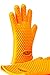Mitt-N-Grip Extra Thick Silicone Oven Gloves - Orange (Set of 2)