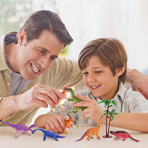 image for FUN LITTLE TOYS 32PCs Party Favors for Kids, Mini Dinosaur Figures Toy