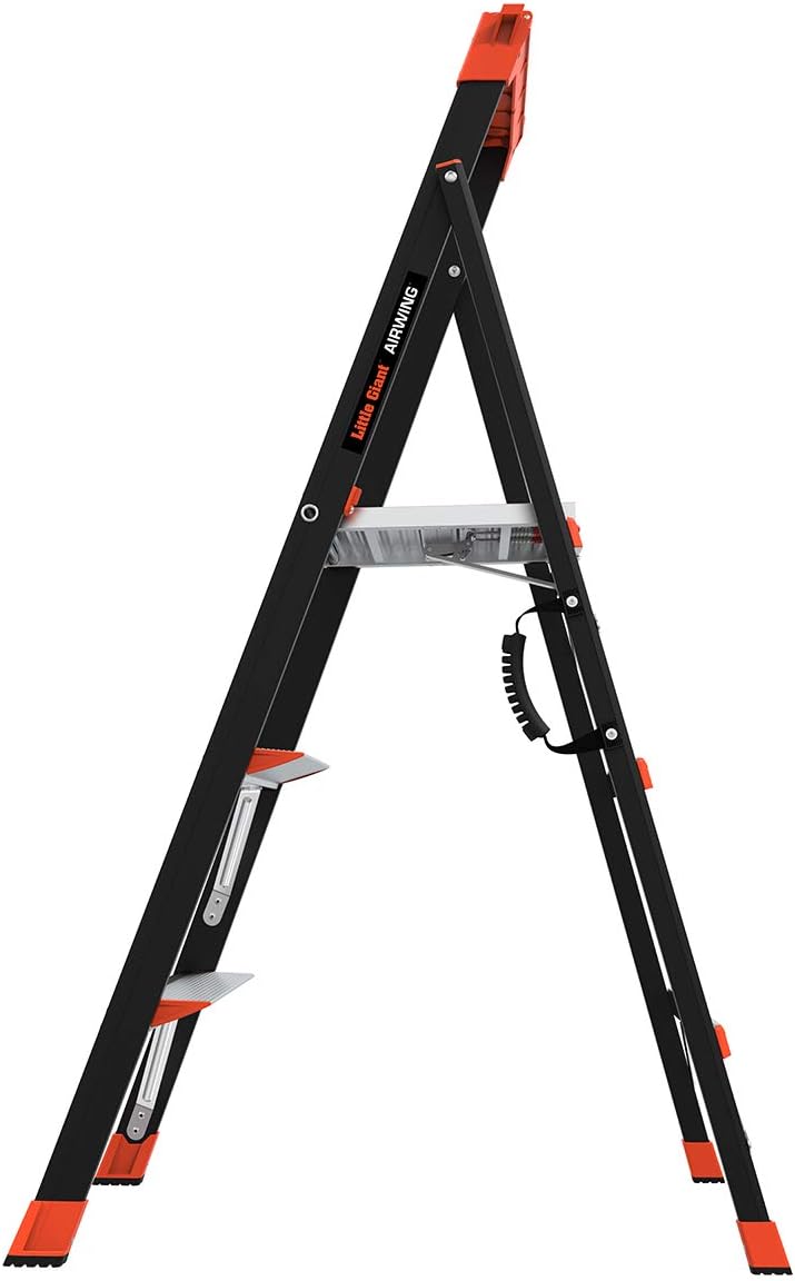 Little Giant Ladders, AirWing, 5 foot, Stepladder, Fiberglass, Type 1AA, 375 lbs weight rating, (15285-001) - - 