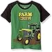 John Deere Boys' Big Farm Crew Tee, Green/Black, 6