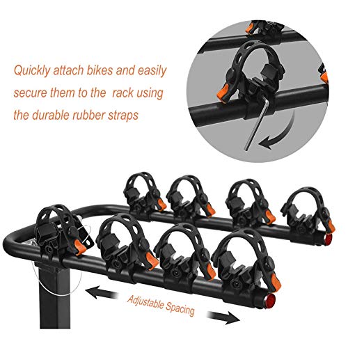 Vedouci USA Bicycle Car Rack Bike Hitch Rack Double Foldable Bike