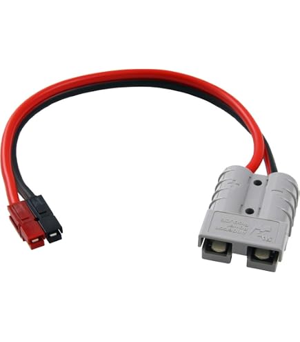 PAKA-TOOLS SB350 Gray To SB175 Gray Parallel Adapter Cable 2 Awg Made In Usa Heavy Duty