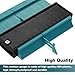 Zhehao 5 Inch Multi-functional Contour Profile Gauge Edge Shaping Measure Ruler Plastic Contour Duplicator for Tiling Laminate Woodworking Practical Tool (Blue)