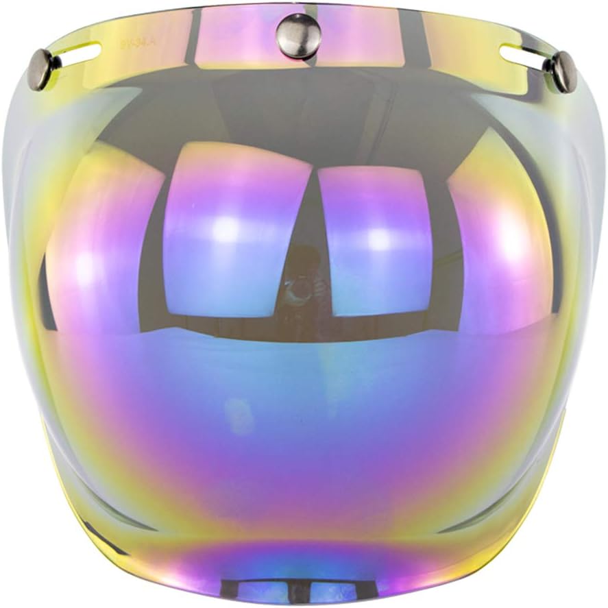 Jackallo Visi/&egrave;re de Casque /&agrave; Visage Ouvert Casque de Moto Bulle Visi/&egrave;re Bouclier de Bulle Accessoires de Casques de Moto