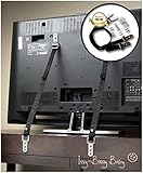 Baby Proofing Iron Furniture Anchor Straps - Holds Up To 220LBS p/ Pair - Simple Set Up & Keeps Your Loved Ones Safe