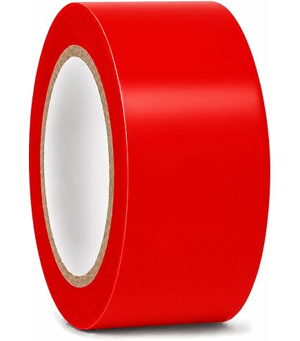Amazon.com: GGR Supplies CVT-536 Red Vinyl Floor Marking Tape, 2 x