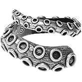 Yocoyee Vintage Octopus Ring Punk Sea Monster Squid Kraken Tentacles Retro Ring for Women Men-1 Pc