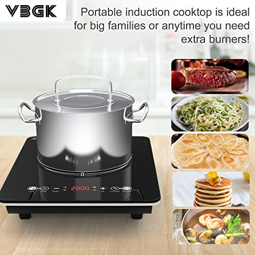 VBGK Portable Induction Cooktop With Ultra Thin Body, Low Noise Hot