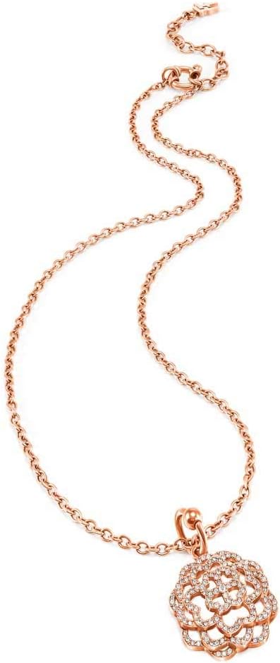 Folli Follie Ladies Santorini Rose Gold Plated Flower Pendant 5020.293