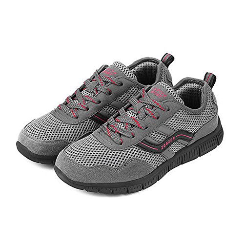 DeLamode Men Plus Size Mesh Breathe Hole Shoes Sport Hiking Walking FootWear