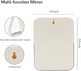 YEAKE 8-Inch Table Desk Vanity Mirror Portable Folding 90° Stand White view 2
