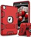 TIANLI iPad Mini 5 2019 Case,iPad Mini 4 2015 Case Three Layer Kickstand Shockproof Protection High Impact Protective Cover for iPad Mini 5th Generation,Red Black