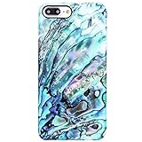 VIVIBIN iPhone 7 Plus Case,iPhone 8 Plus Case,Cute Green Marble for Women Girls,Clear Bumper Soft Silicone Rubber TPU Best Protective Cover Slim Fit Phone Case for iPhone 7 Plus/iPhone 8 Plus
