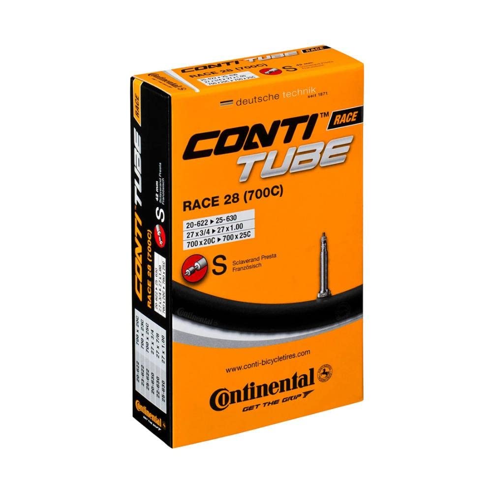 Continental R28 700 x 20-25C Presta 60mm long valve inner tube black