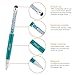 Stylus Pens,SKOLOO 7 Pack 2 in 1 Crystal Capacitive Metallic Stylus & Ballpoint Pen for Samsung S8 S7 Edge,iPhone 6,iPhone 7/7Plus, iPad Pro, iPod, Android, Universal Touch Screens Devices,7 Colors
