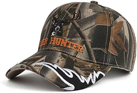 Camouflage Baseball Cap Deer Hunter Velcro Strap Adjustable Camo Hat for Men
