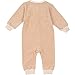 Niteo Baby Organic Cotton Velour Snap Front Coverall, Brown Pinstripes, 18-24M