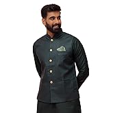 KISAH Men's Jacket - Traditional Indian Ethnic Wear for Men - Ideal for Weddings, Festivals & Celebrations