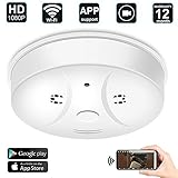 WIFI Hidden Camera Smoke Detector,DigiHero Wireless Smoke Detector Camera,Security IP Camera, Nanny Cam with Live Viewing,Motion Activated on IOS/Android Smartphones/Tablets - A